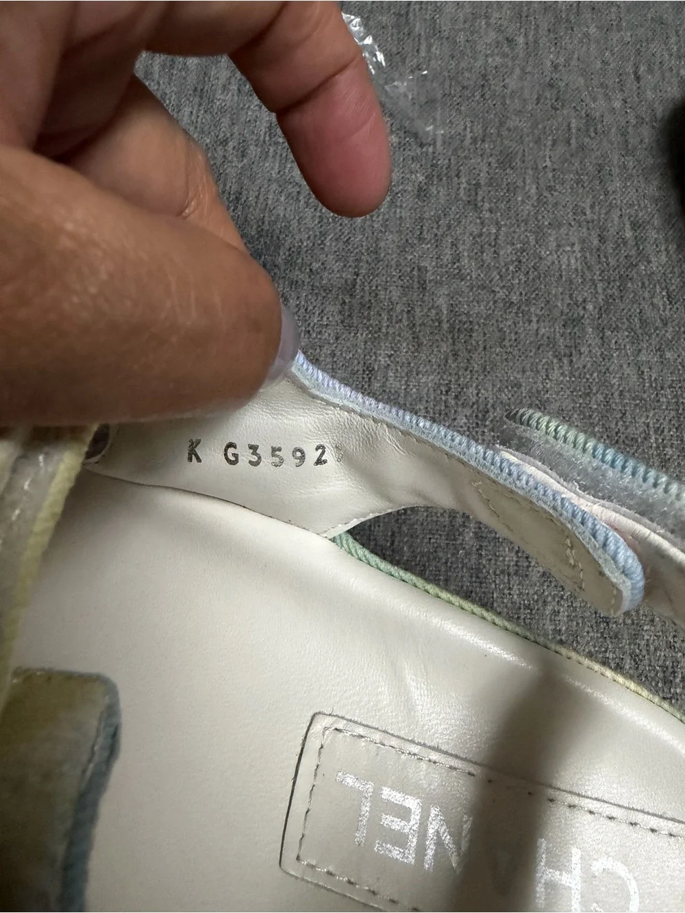 CHANEL Pastel Multicolor Quilted Velcro Sandals